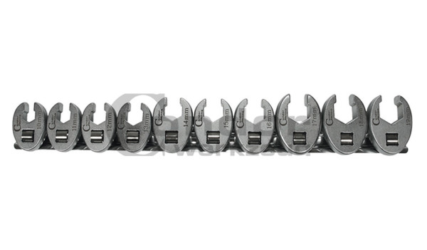 Condor 38/10 Hahnenfuss-Schlüssel-Satz, 10-tlg., 3/8'', 10-19 mm