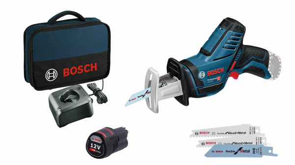 BOSCH Akku Säbelsäge GSA 12V-14 1x2.0 Ah , GAL 12V-20. Tasche