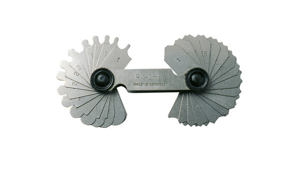 Radienschablonen INOX 32 Blatt 7.5 - 15mm