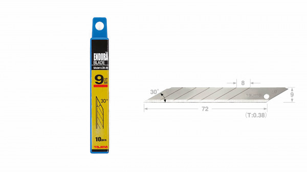 TAJIMA Spezial-Klingen 9mm 30° für LC390B Box á 10 Stk.