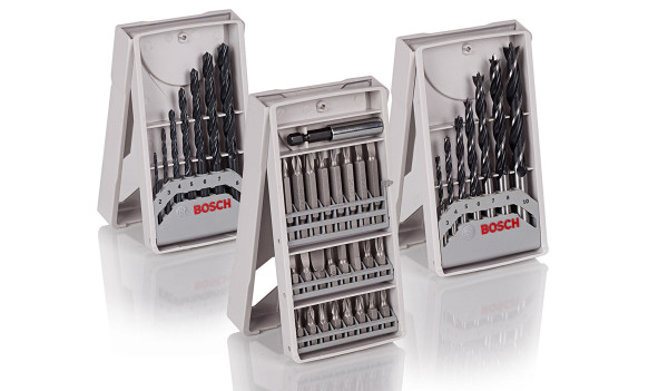 BOSCH X-ProLine 3er Kombi-Set: Holzbohrer 7-tlg, Metallbohrer 7-tlg, Bitsatz 25-tlg