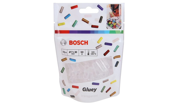 BOSCH 2608002004 Klebesticks Gluey, transparent, 70 Stück