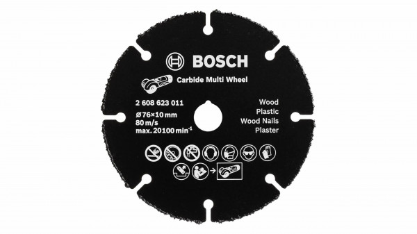 BOSCH Trennscheibe Wolframcarbid Multi Wheel 76 x 1 x 10 mm