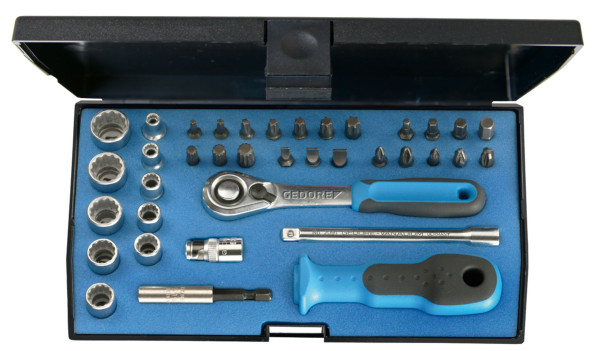 GEDORE 1822373 D 20 KMU-20 Steckschlüssel-Satz 1/4'' 37-tlg