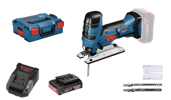 BOSCH Akku Stichsäge GST 18 V-LI S m. Akku + Ladegerät in L-BOXX