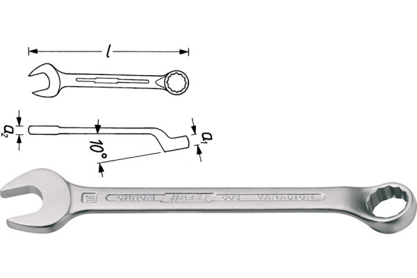 HAZET 603-22 Ring-Maulschlüssel