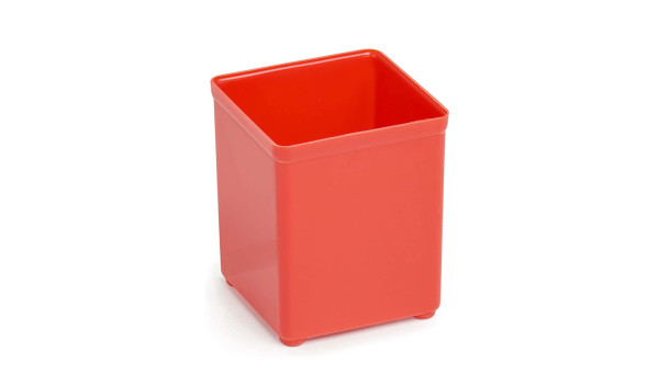 Kunststoff Box 456315 rot 54x54x63mm Insert leer