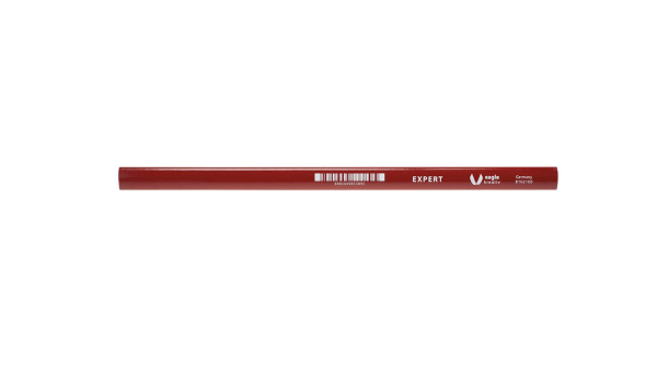 EXPERT 8102100 Zimmermannstift 240mm oval, rot lackiert, unangespitzt