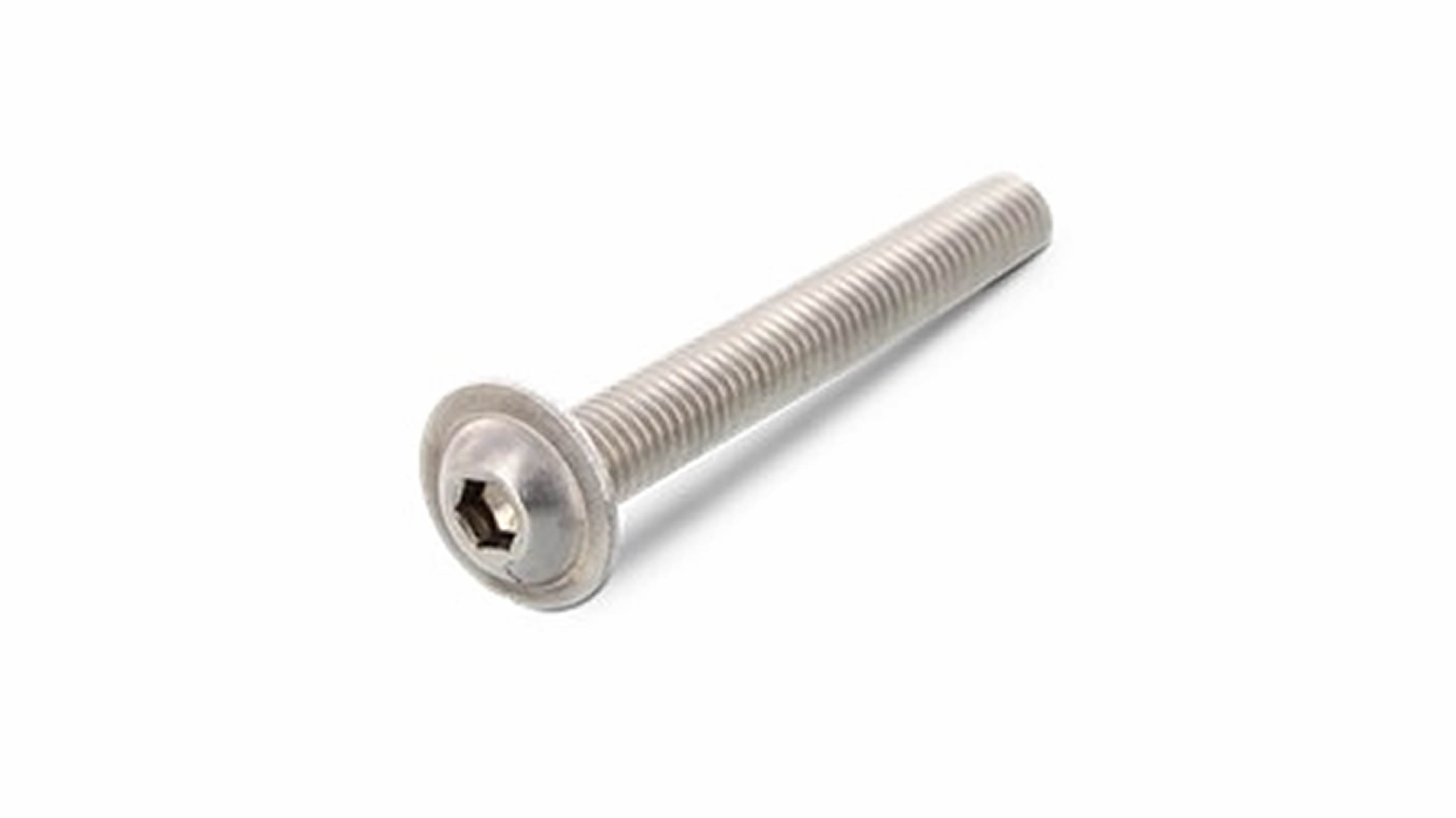 50 Stück Flanschschrauben - M8x16 ISK Linsenschrauben mit Bund V2A Zaunschrauben Edelstahl A2 - Flachkopfschrauben mit Flansch u - Innensechskant ISO 7380 D´s Items®